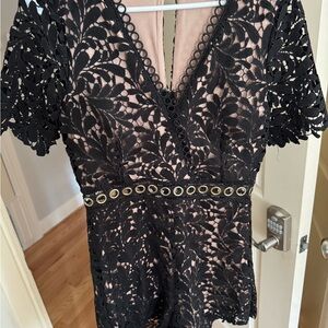 Elegant Black Lace Dress